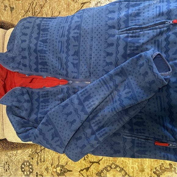 Chubbies Reversible Deep Red and Navy Blue Pullover Jacket, size Medium - Picture 9 of 12